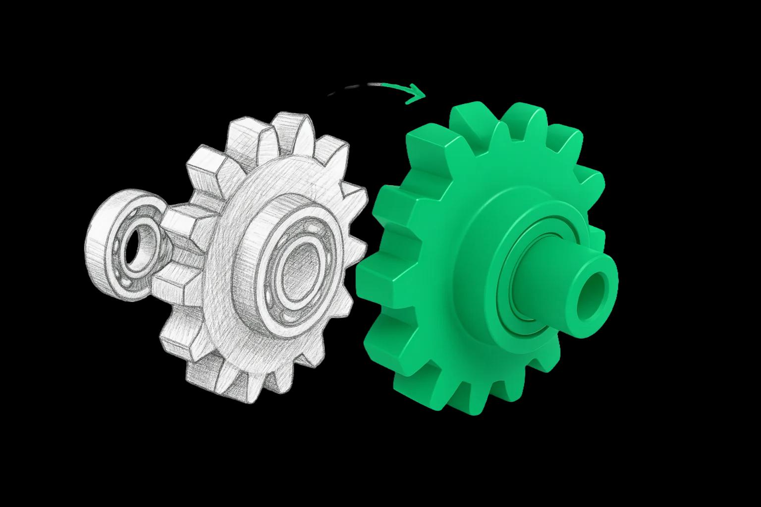 Reverse engineering & spare parts (industry)